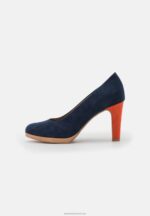 Z62T1756 Women Anna Field Classic Heels Navy/Multi-Coloured - Image 2