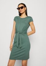 Z62T175 Women Anna Field Jersey Dress Green - Image 4