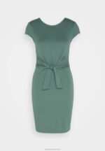 Z62T175 Women Anna Field Jersey Dress Green - Image 5