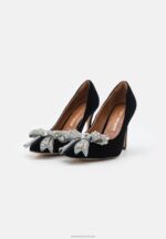 Z62T1761 Women Anna Field Belgravia Bow Classic Heels Black - Image 3