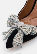 Z62T1761 Women Anna Field Belgravia Bow Classic Heels Black - Image 7