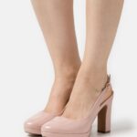 Z62T1767 Women Anna Field Platform Heels Light Pink