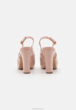 Z62T1767 Women Anna Field Platform Heels Light Pink - Image 4