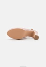 Z62T1767 Women Anna Field Platform Heels Light Pink - Image 5