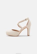 Z62T1768 Women Anna Field Platform Heels White - Image 2