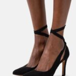 Z62T1772 Women Anna Field Lace-Up Heels Black