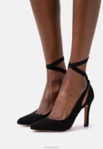 Z62T1772 Women Anna Field Lace-Up Heels Black