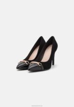 Z62T1776 Women Anna Field Leather Mia High Heels Black - Image 2