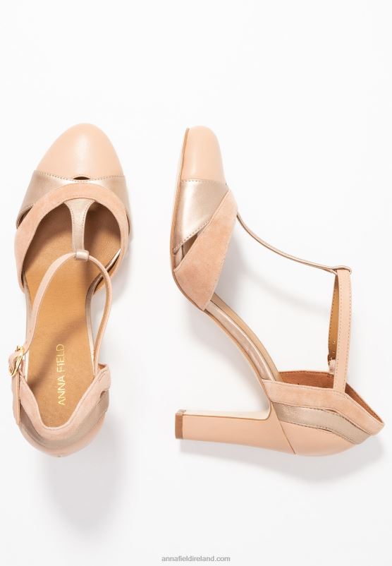 Z62T1778 Women Anna Field Leather High Heels High Heels Light Pink - Image 4