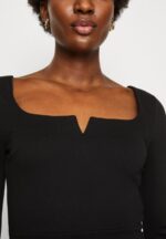 Z62T178 Women Anna Field Jersey Dress Black - Image 6