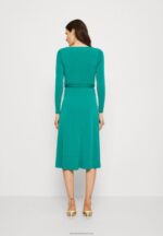 Z62T180 Women Anna Field Jersey Dress Green - Image 3