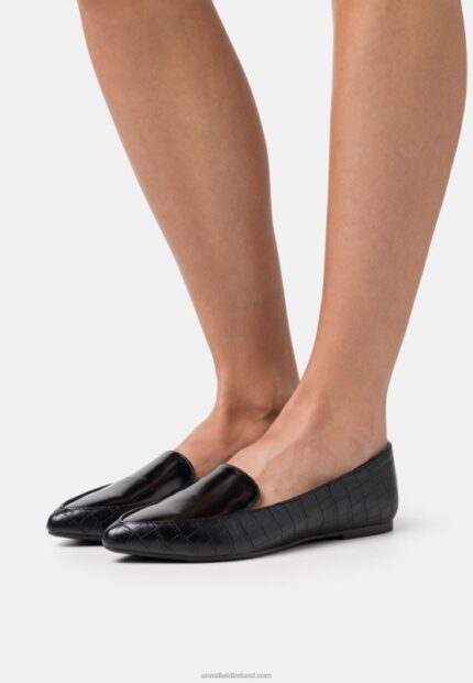 Z62T1828 Women Anna Field Slip-Ons Black