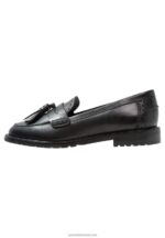 Z62T1829 Women Anna Field Leather Slip-Ons Black - Image 2
