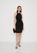 Z62T182 Women Anna Field Jersey Dress Black - Image 2