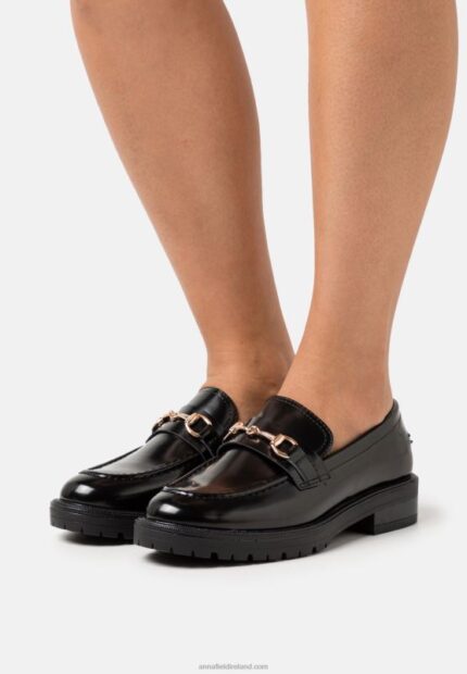 Z62T1831 Women Anna Field Slip-Ons Black