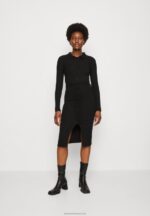 Z62T183 Women Anna Field Jersey Dress Black
