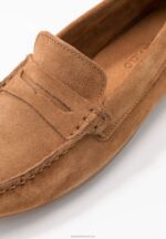 Z62T1858 Women Anna Field Leather Moccasins Cognac - Image 3