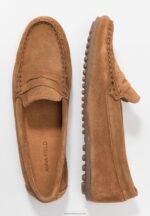 Z62T1858 Women Anna Field Leather Moccasins Cognac - Image 4