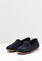 Z62T1860 Women Anna Field Leather Moccasins Blue - Image 5