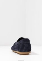 Z62T1860 Women Anna Field Leather Moccasins Blue - Image 6