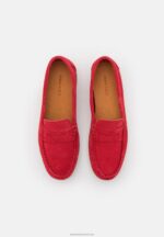 Z62T1861 Women Anna Field Leather Moccasins Red - Image 6