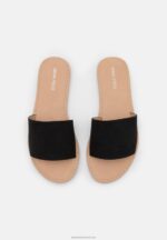 Z62T1863 Women Anna Field 2 Pack Mules Black/Cognac - Image 5