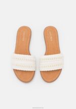 Z62T1864 Women Anna Field Mules White - Image 6