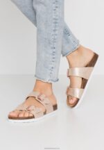 Z62T1865 Women Anna Field Slippers Rose Gold