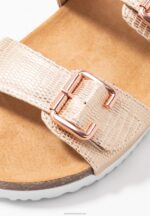 Z62T1865 Women Anna Field Slippers Rose Gold - Image 3