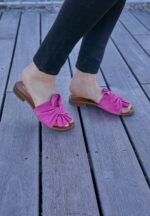 Z62T1867 Women Anna Field Leather Mules Pink - Image 2