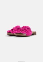 Z62T1867 Women Anna Field Leather Mules Pink - Image 5