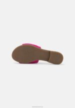 Z62T1867 Women Anna Field Leather Mules Pink - Image 7