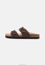 Z62T1876 Women Anna Field Slippers Dark Brown - Image 2