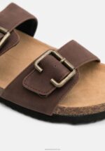 Z62T1876 Women Anna Field Slippers Dark Brown - Image 7