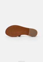 Z62T1879 Women Anna Field Leather Mules Black - Image 5