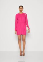 Z62T187 Women Anna Field Jersey Dress Pink - Image 2