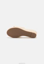 Z62T1883 Women Anna Field Heeled Mules Beige - Image 5