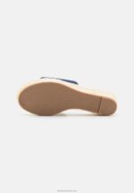 Z62T1886 Women Anna Field Heeled Mules Blue Denim - Image 5