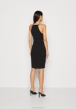 Z62T188 Women Anna Field Jersey Dress Black - Image 3