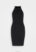 Z62T188 Women Anna Field Jersey Dress Black - Image 5