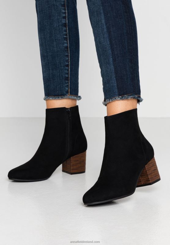 z62t1904_women_anna_field_ankle_boots_black.jpg Z62T1904 Women Anna Field Ankle Boots Black - Image 1