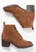 Z62T1914 Women Anna Field Ankle Boots Cognac - Image 4