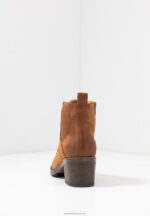 Z62T1914 Women Anna Field Ankle Boots Cognac - Image 6