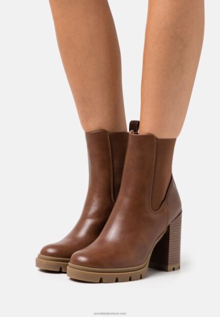 Z62T1920 Women Anna Field Classic Ankle Boots Cognac
