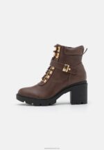 Z62T1921 Women Anna Field Lace-Up Ankle Boots Brown - Image 2