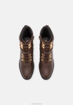 Z62T1921 Women Anna Field Lace-Up Ankle Boots Brown - Image 6