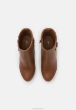 Z62T1927 Women Anna Field Platform Ankle Boots Cognac - Image 6