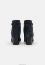 Z62T1934 Women Anna Field Leather Classic Ankle Boots Dark Blue - Image 4