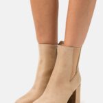 Z62T1937 Women Anna Field Classic Ankle Boots Beige