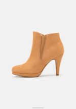 Z62T1947 Women Anna Field High Heeled Ankle Boots Beige - Image 2